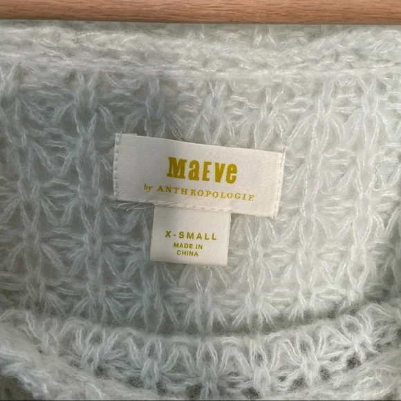 AnthroMaeve Bell Sleeve Open Knit Sweater